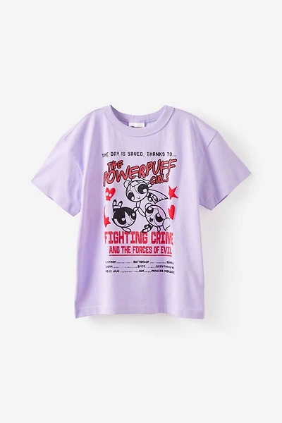 Powerpuff Girls Drop Shoulder Short Sleeve Tee