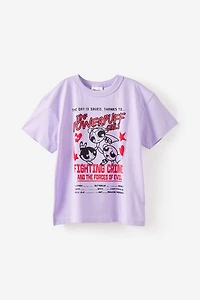 Powerpuff Girls Drop Shoulder Short Sleeve Tee