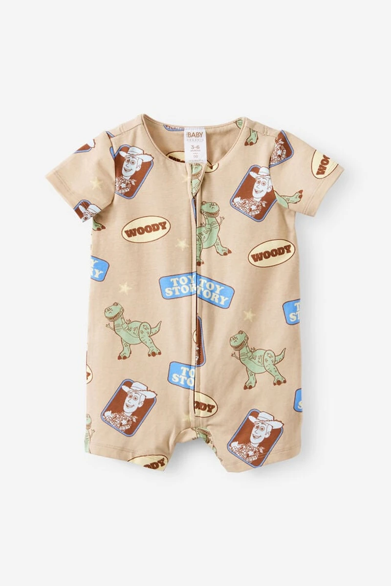 Disney Pixar Toy Story Short Sleeve Zip Romper
