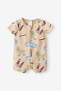 Disney Pixar Toy Story Short Sleeve Zip Romper