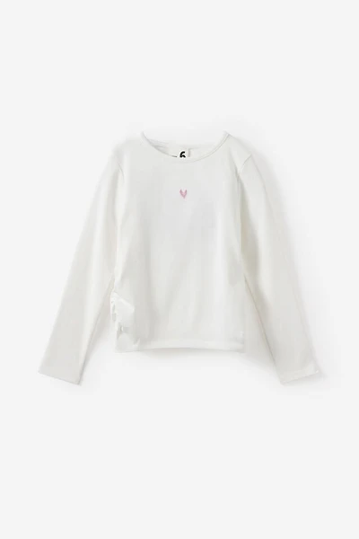 Fitted Long Sleeve Essential Gathered Top