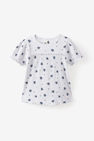 Posie Short Sleeve Babydoll Top