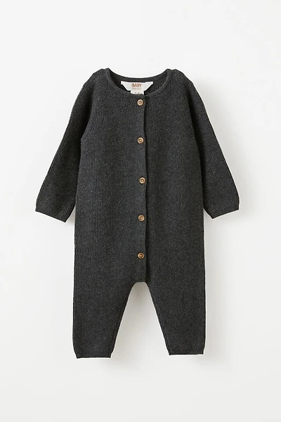 Organic Knit Long Sleeve All One