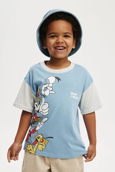 Mickey Mouse Drop Shoulder Short Sleeve Tee