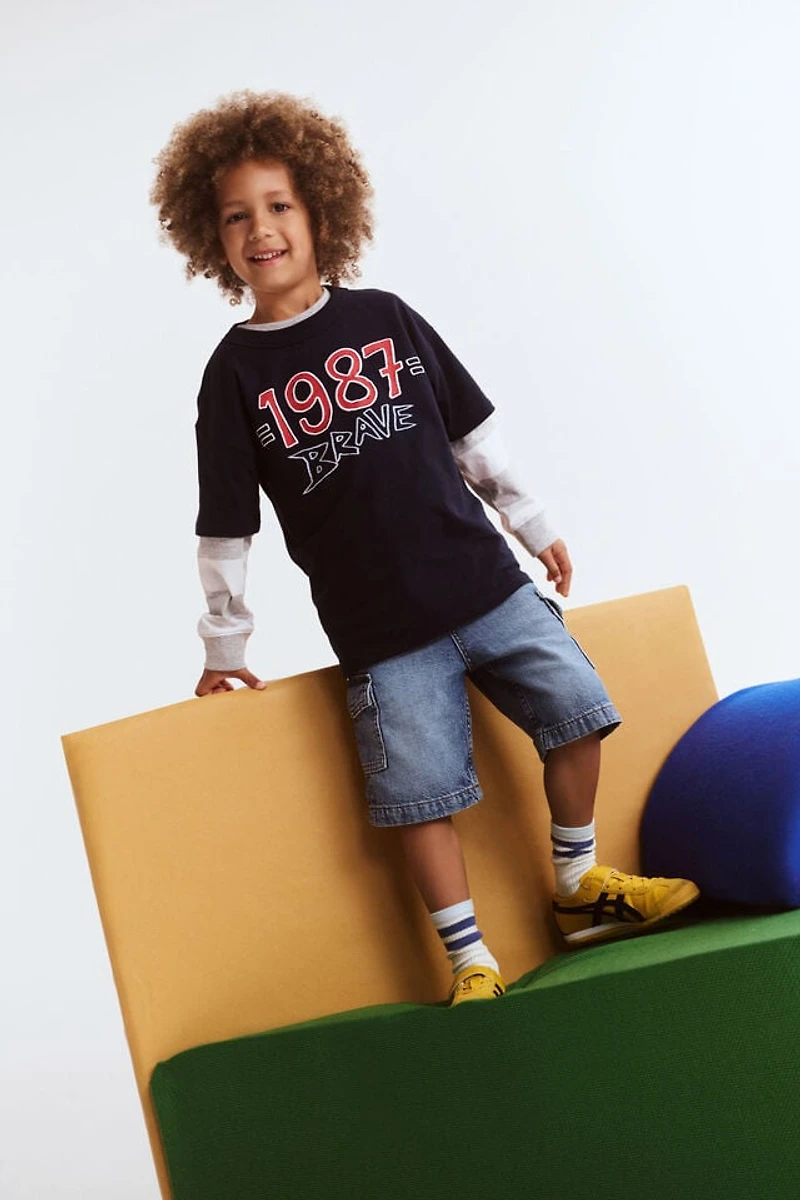 I Scream Colour Drop Shoulder Short Sleeve Tee