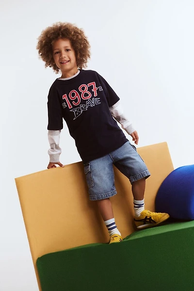 I Scream Colour Drop Shoulder Short Sleeve Tee