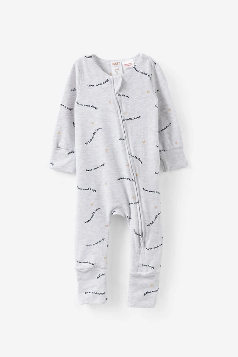 Growie Long Sleeve Zip All One Romper