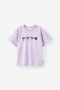 Sanrio Kuromi Drop Shoulder Short Sleeve Tee