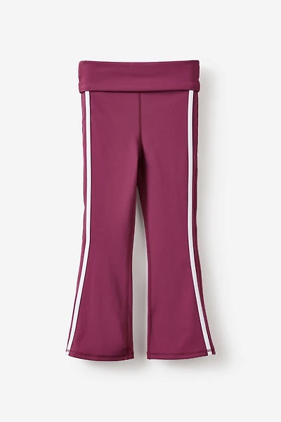 Soft Stretch Fold Over Flare Legging
