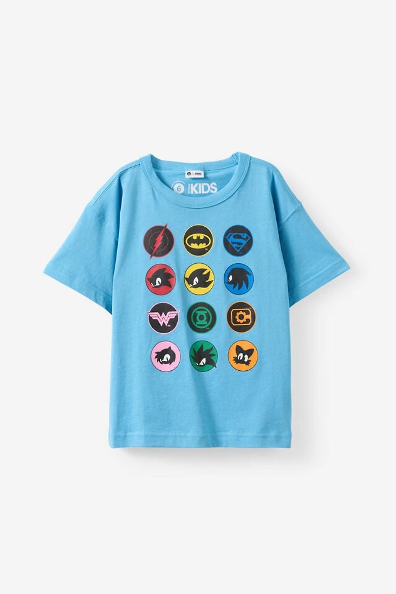 Sonic x DC Comics Drop Shoulder Short Sleeve Tee