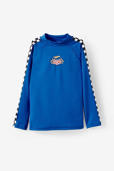 Hot Wheels Long Sleeve Raglan Rash Vest