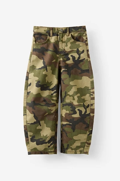 Unisex Barrel Leg Denim Jean