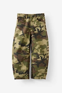 Unisex Barrel Leg Denim Jean