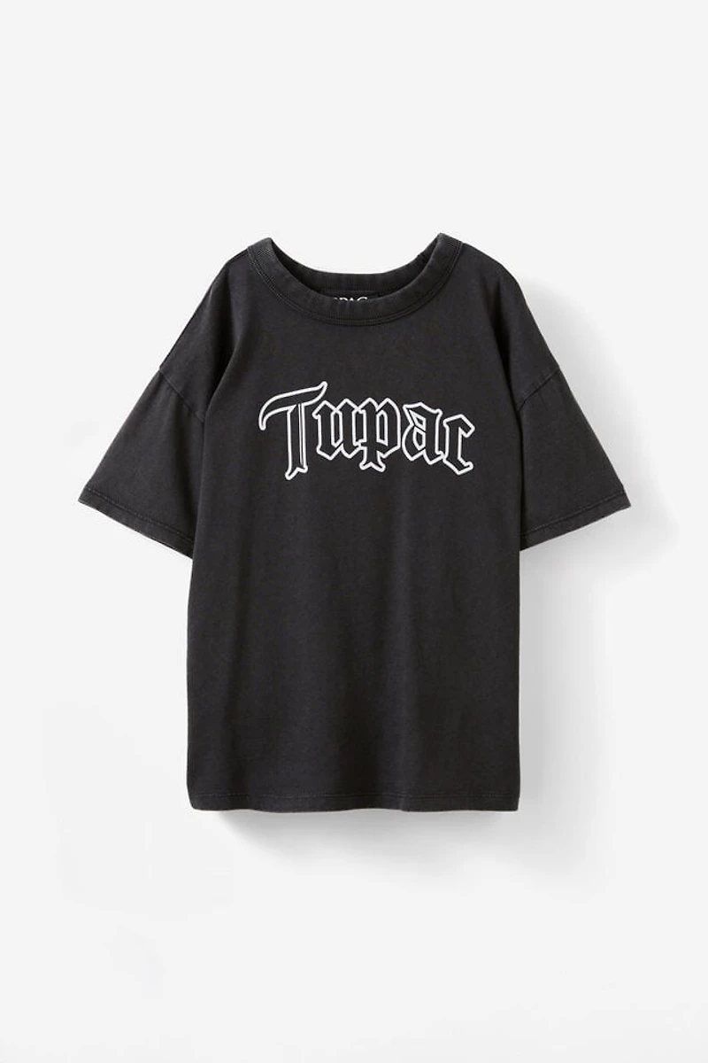 Tupac Drop Shoulder Short Sleeve Tee
