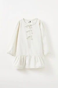Betty Bow Front Denim Dress