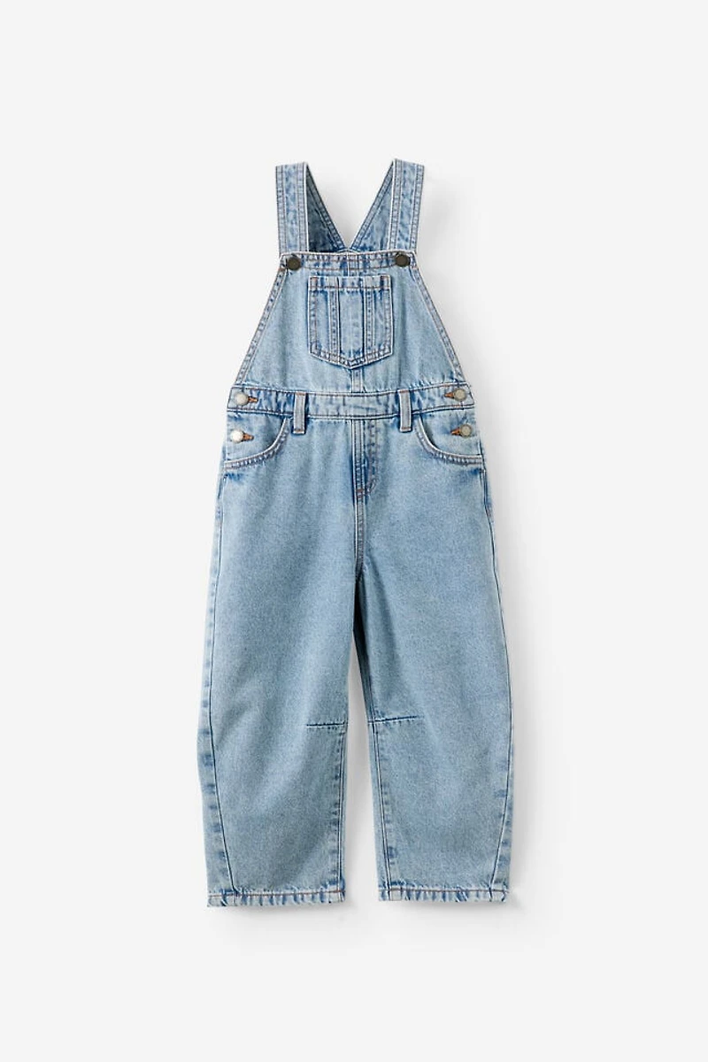 Barrel Leg Denim Overall