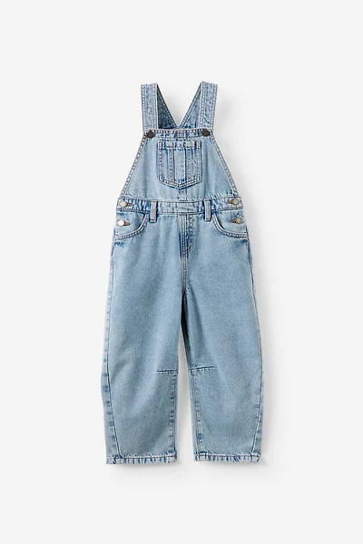 Barrel Leg Denim Overall