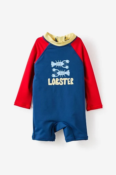 Baby Long Sleeve All One Swimsuit