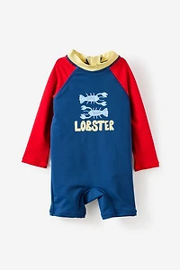 Baby Long Sleeve All One Swimsuit