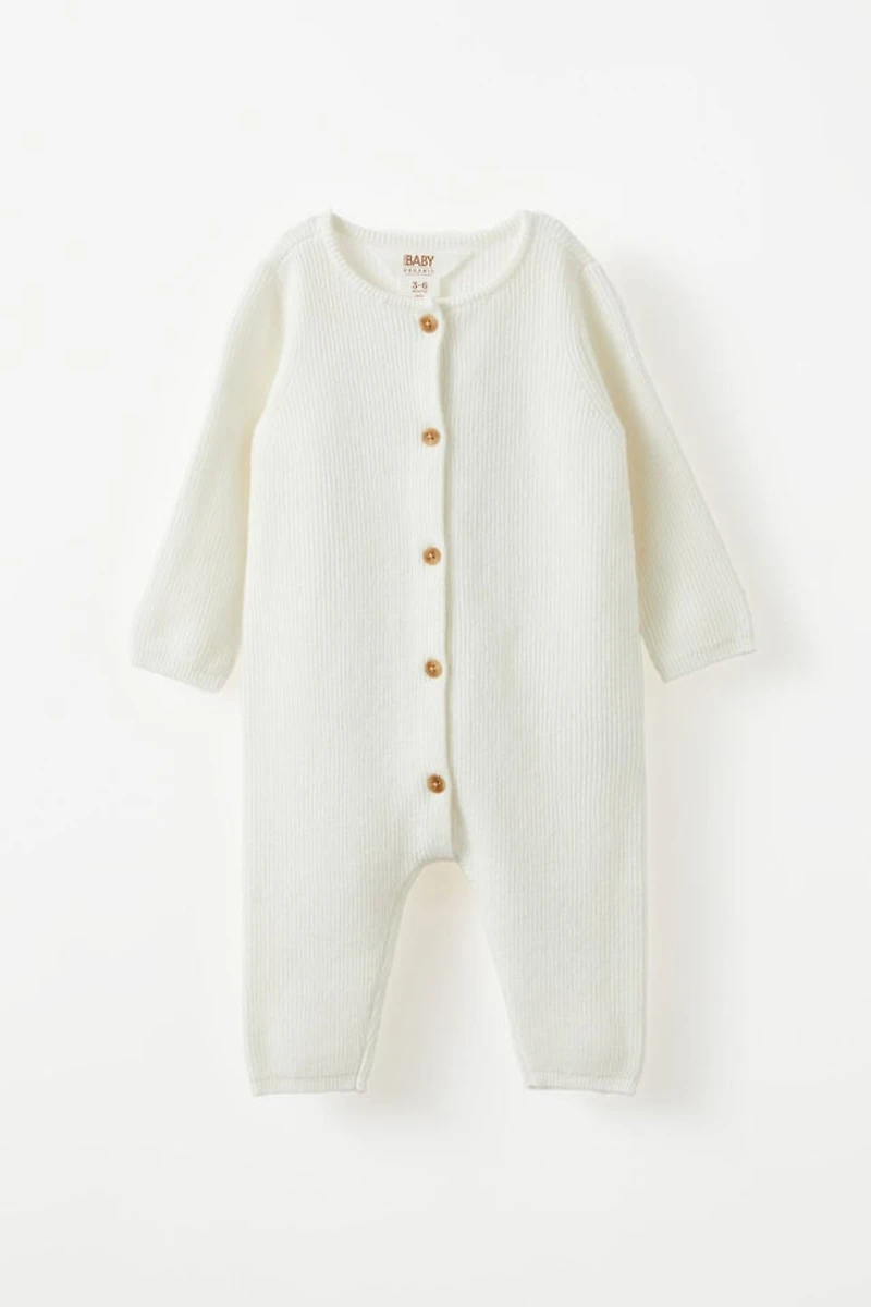 Organic Knit Long Sleeve All One
