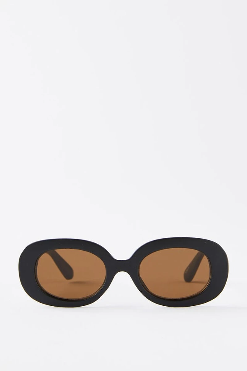 Kids Olive Oval Sunglasses