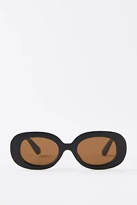 Kids Olive Oval Sunglasses