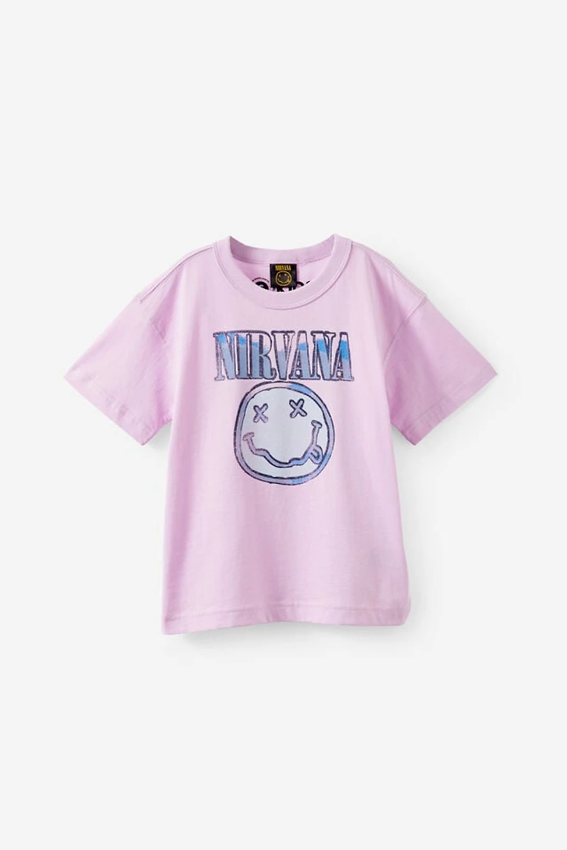Nirvana Music Drop Shoulder SS Tee