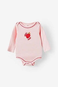 Organic Pointelle Long Sleeve Bubbysuit