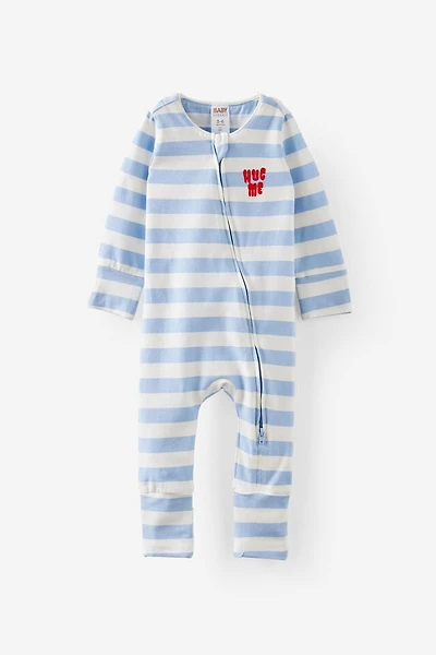 The Billie Long Sleeve Zip Romper