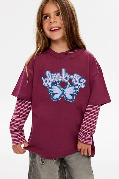 Blink 182 Music Drop Shoulder Short Sleeve Tee