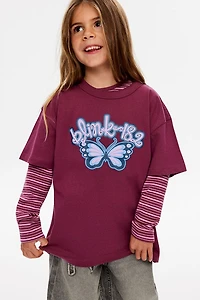 Blink 182 Music Drop Shoulder Short Sleeve Tee
