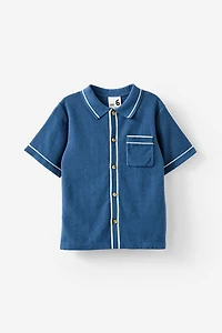 Knitted Short Sleeve Shirt