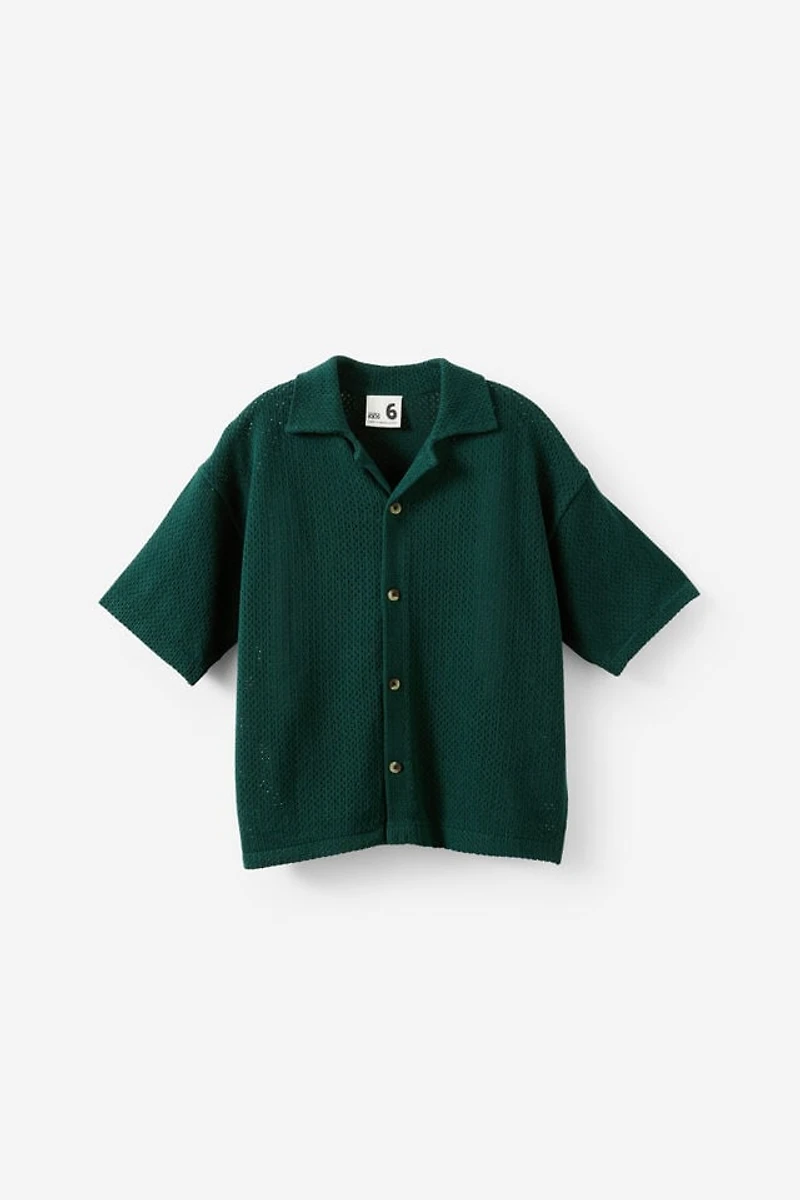 Knit Boxy Shirt