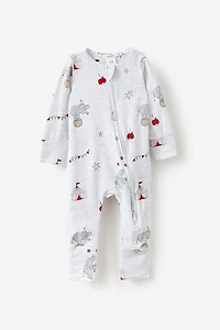 Growie Long Sleeve Zip All One Romper