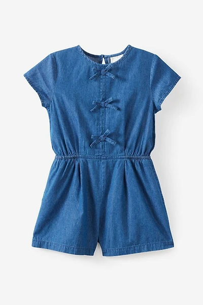 Woven Bow Playsuit