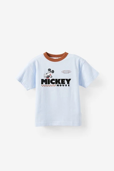 Disney Mickey Mouse Drop Shoulder Short Sleeve Tee