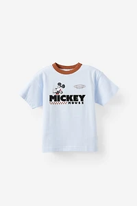 Disney Mickey Mouse Drop Shoulder Short Sleeve Tee