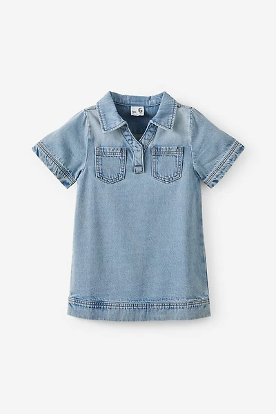 Denim Polo Dress