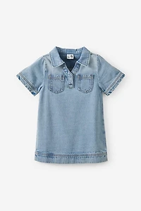 Denim Polo Dress