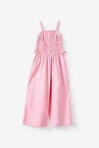Shirred Bow Jumpsuit