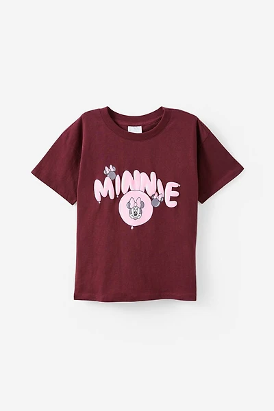 Minnie Mouse Shoulder Short Sleeve Tee