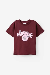 Minnie Mouse Shoulder Short Sleeve Tee