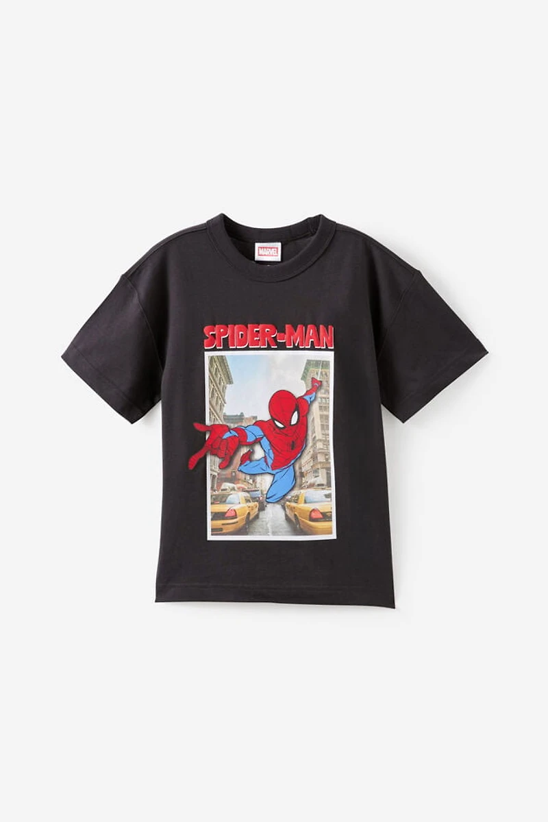 Marvel Spiderman Drop Shoulder Short Sleeve Tee