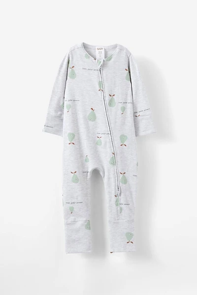 The Billie Long Sleeve Zip Romper