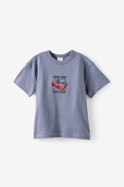Marvel Miles Morales Drop Shoulder Short Sleeve Tee