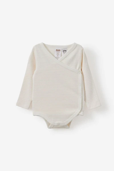 Organic Cross Over Long Sleeve Bubbysuit