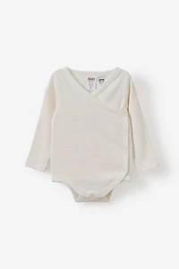 Organic Cross Over Long Sleeve Bubbysuit