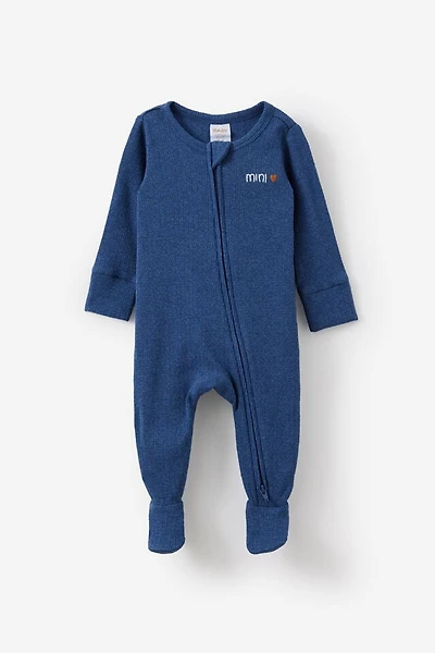 Littlie Organic Long Sleeve Zip All One Romper