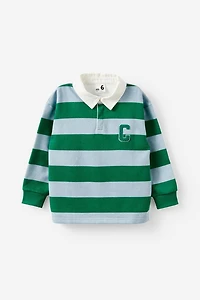 Rugby Polo Fleece Top