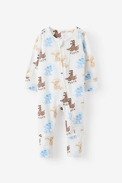 Mickey Mouse Disney Long Sleeve Zip Romper